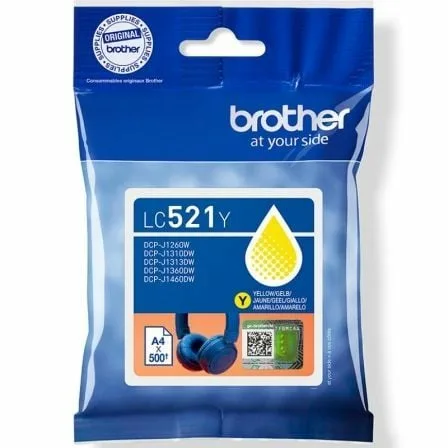 Cartucho de Tinta Original Brother LC521Y/ Amarillo - Imagen 4