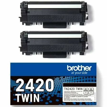 Tóner Original Brother TN2420TWIN Multipack XL Alta Capacidad/ 2x Negro - Imagen 5