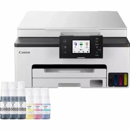 Multifunción Recargable Canon MAXIFY GX1050 MegaTank 3 en 1 WiFi/ Dúplex/ Pack impresora + consumibles XL/ Blanca - Imagen 4