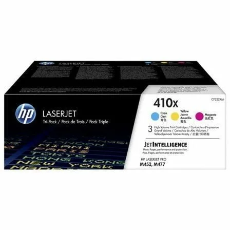 Tóner Original HP nº410X XL Alta Capacidad Multipack/ Cian/ Magenta/ Amarillo - Imagen 3