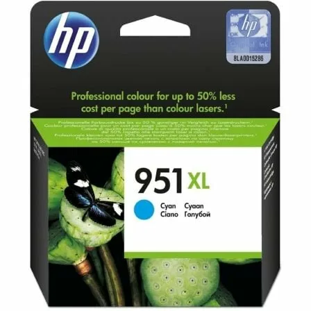 Cartucho de Tinta Original HP nº951 XL Alta Capacidad/ Cian - Imagen 3