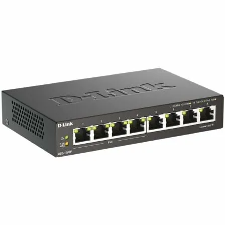 Switch D-Link DGS-1008P 8 Puertos/ RJ-45 Gigabit 10/100/1000/ PoE - Imagen 7