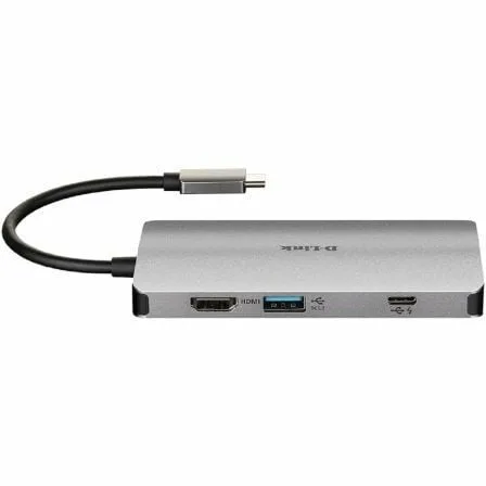 Docking USB Tipo-C D-Link DUB-M810/ 3xUSB/ 1xUSB Tipo-C/ 1xThunderbolt/ 1xHDMI 4K/ 1xRJ45/ 1xLector tarjetas/ Gris - Imagen 9