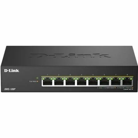 Switch D-Link DMS-108P/E 8 Puertos/ RJ-45 Gigabit 10/100/1000 PoE - Imagen 4