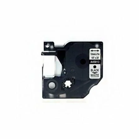 Cinta Rotuladora Adhesiva de Poliéster Dymo D1 45021/ para Label Manager/ 12mm x 7m/ Blanca-Negra - Imagen 6