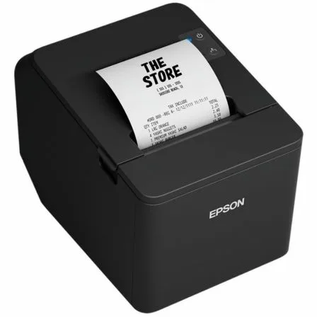 Impresora de Tickets Epson TM-T20IVEN/ Térmica/ Ancho papel 80mm/ USB-RS232-Ethernet/ Negra - Imagen 5