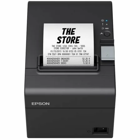 Impresora de Tickets Epson TM-T20III/ Térmica/ Ancho papel 80mm/ Ethernet/ Negra - Imagen 9