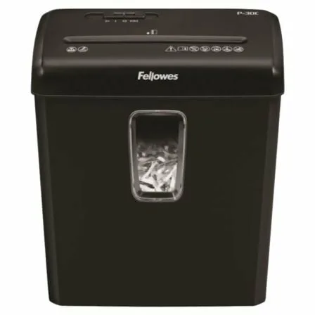 Destructora Fellowes P-30C/ Corte en Partículas de 4 x 34mm/ Negra - Imagen 7