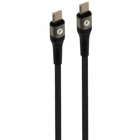 Cable USB 2.0 Tipo-C Fonestar USB-CC/ USB Tipo-C Macho - USB Tipo-C Macho/ 480Mbps/ Hasta 100W/ 1m/ Negro - Imagen 5