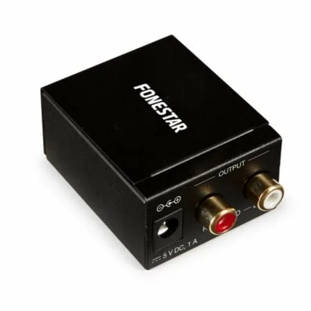Convertidor de Audio Fonestar FO-37DA/ Entrada Toslink y RCA/ Salida 2x RCA - Imagen 7