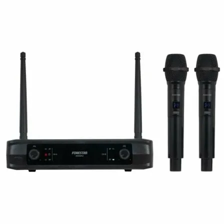 Micrófono Inalámbrico Doble Mano UHF Fonestar SONAIR-2M/ Incluye Receptor - Imagen 7