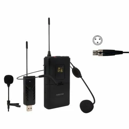 Micrófono de cabeza y solapa UHF Fonestar WI-MIC - Imagen 4