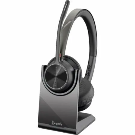 Auriculares Inalámbricos Poly Voyager 4320 + Adaptador BT700 + Base de Carga/ con Micrófono/ Bluetooth/ Negros - Imagen 9