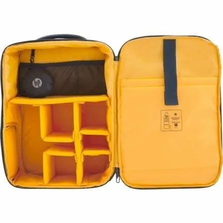 Mochila HP 6M5S3AA Creator para Portátiles hasta 16.1"/ Azul Marino y Amarillo - Imagen 8