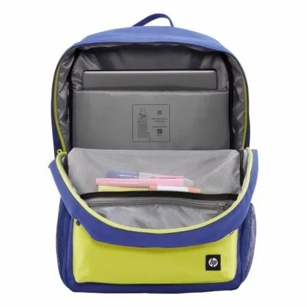 Mochila HP Campus 7J596AA para Portátiles hasta 15.6"/ Azul y Lima - Imagen 8