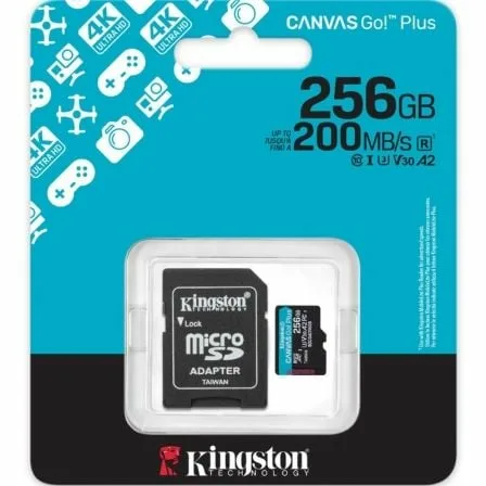 Tarjeta de Memoria Kingston CANVAS Go! Plus 256GB microSD XC con Adaptador/ Clase 10/ 200MBs - Imagen 9