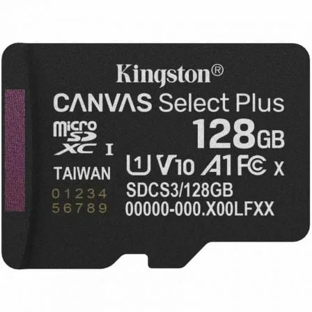 Tarjeta de Memoria Kingston CANVAS Select Plus 128GB microSD XC/ Clase 10/ 150MBs - Imagen 4