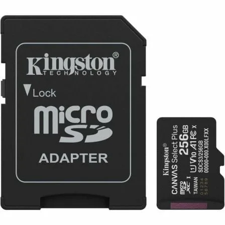 Tarjeta de Memoria Kingston CANVAS Select Plus 256GB microSD XC con Adaptador/ Clase 10/ 150MBs - Imagen 4