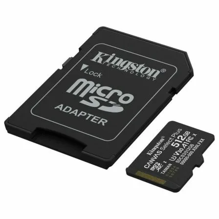 Tarjeta de Memoria Kingston CANVAS Select Plus 512GB microSD XC con Adaptador/ Clase 10/ 150MBs - Imagen 5