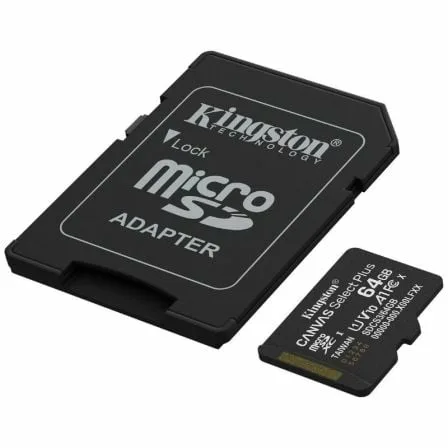 Tarjeta de Memoria Kingston CANVAS Select Plus 64GB microSD XC con Adaptador/ Clase 10/ 100MBs - Imagen 5