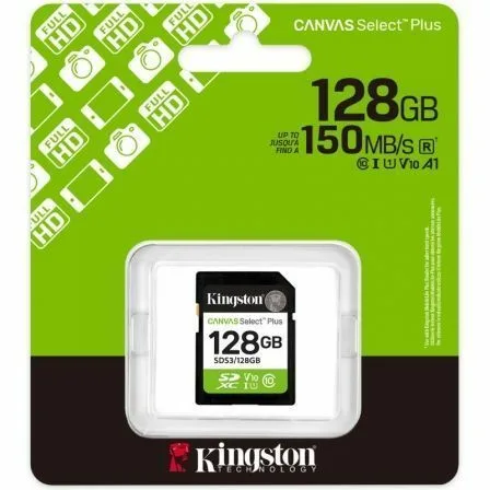 Tarjeta de Memoria Kingston CANVAS Select Plus 128GB SD XC/ Clase 10/ 150MBs - Imagen 6