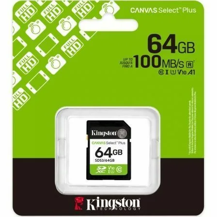 Tarjeta de Memoria Kingston CANVAS Select Plus 64GB SD XC/ Clase 10/ 100MBs - Imagen 6