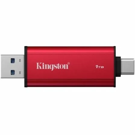 Disco Externo SSD Kingston Dual Portable SSD 1TB/ USB Tipo-C y USB 3.2/ Rojo - Imagen 5