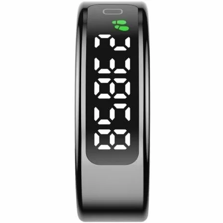 Anillo Inteligente Leotec Kör Mau Smart Ring Talla 8/ Ø18.3mm/ Notificaciones/ Frecuencia Cardíaca/ Negro - Imagen 4