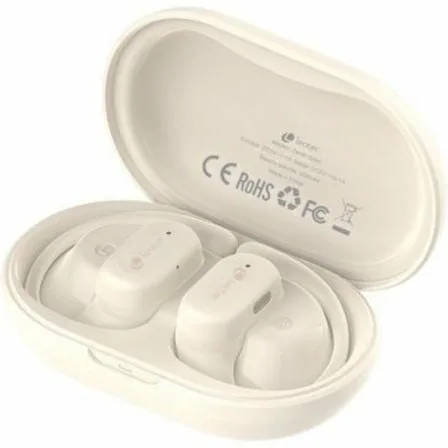 Auriculares Deportivos Bluetooth Leotec Open Air Zenith Sport con estuche de carga/ Autonomía 6.5h/ Beige - Imagen 6