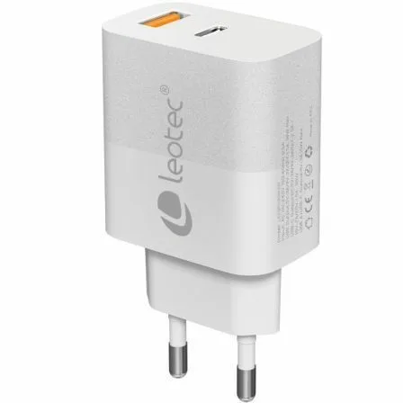 Cargador de Pared GaN Leotec LECSPH30W2W/ 1xUSB Tipo-C/ 1xUSB/ 30W - Imagen 6