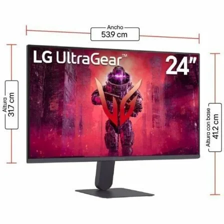 Monitor Gaming LG UltraGear 24G411A-B 23.7"/ Full HD/ 1ms/ 144Hz/ IPS/ Negro - Imagen 6