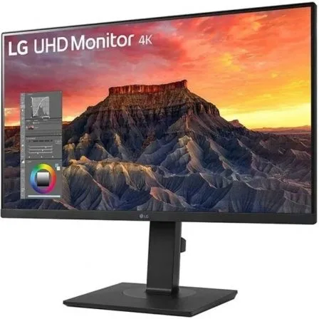 Monitor Profesional LG 27BQ65UB-B 27"/ 4K/ Multimedia/ Regulable en altura/ Negro - Imagen 2
