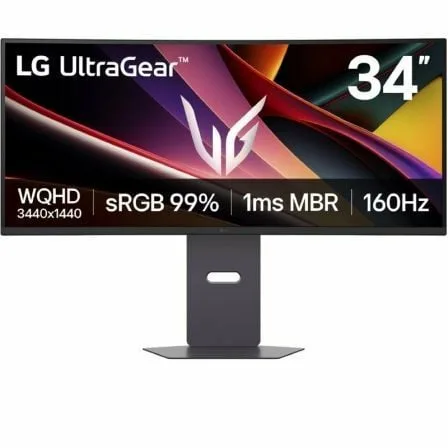 Monitor Gaming Ultraparonámico Curvo LG UltraGear 34G600A-B 34"/ WQHD/ Multimedia/ 5ms/ 160Hz/ VA/ Regulable en Altura/ Negro - Imagen 4