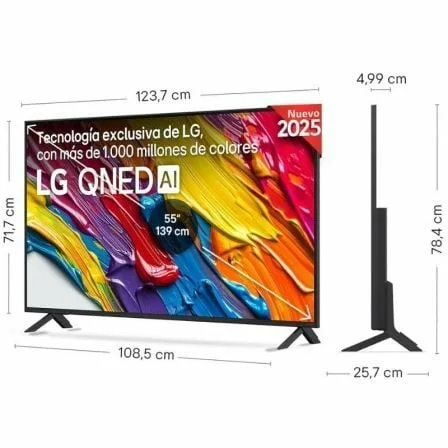Televisor LG QNED 55QNED84A6C 55"/ Ultra HD 4K/ Smart TV/ WiFi - Imagen 2