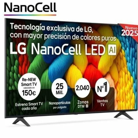 Televisor LG NanoCell 65NANO80A6B 65"/ Ultra HD 4K/ Smart TV/ WiFi - Imagen 4
