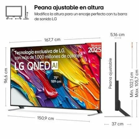 Televisor LG QNED 75QNED84A6C 75"/ Ultra HD 4K/ Smart TV/ WiFi - Imagen 5