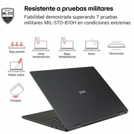Portátil LG Gram 14Z90T-G.AD8BB Intel Core Ultra 7-255H/ 32GB/ 2TB SSD/ 14"/ Win11 - Imagen 3