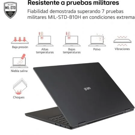 Portátil LG Gram 16Z90T-G.AD8BB Intel Core Ultra 7-255H/ 32GB/ 2TB SSD/ 16"/ Win11 - Imagen 4
