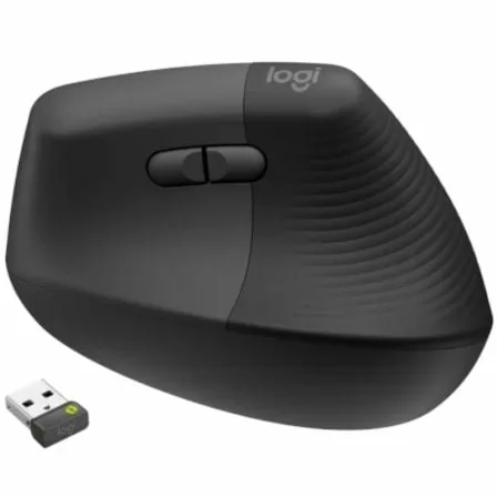 Ratón Vertical Inalámbrico por Bluetooth/ 2.4GHz Logitech Lift Vertical Ergonomic Mouse Business/ Hasta 4000 DPI/ Grafito - Imagen 8