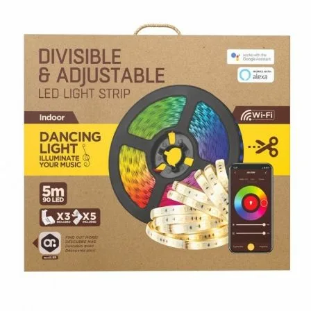 Tira LED Muvit IO MIOLST002/ 5m/ 24W/ Color RGB+CCT/ Regulable/ WiFi - Imagen 8