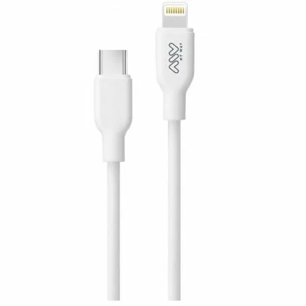 Cable USB 2.0 Tipo-C Lightning Myway MWUSC0023/ USB Tipo-C Macho - Lightning Macho/ Hasta 20W/ 480Mbps/ 1m/ Blanco - Imagen 7