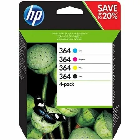 Cartucho de Tinta Original HP nº364 Multipack/ Negro/ Magenta/ Cian/ Amarillo - Imagen 3