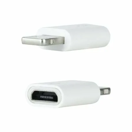 Adaptador Micro USB 2.0 Lightning Nanocable 10.10.4100/ Micro USB Hembra - Lightning Macho/ Blanco - Imagen 6
