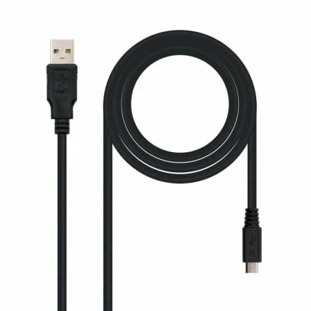 Cable USB 2.0 Nanocable 10.01.0500/ USB Macho - MicroUSB Macho/ 80cm/ Negro - Imagen 7