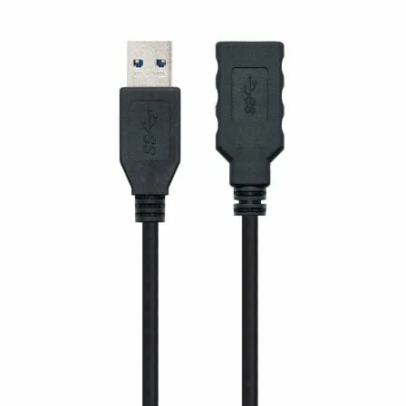Cable Alargador USB 3.0 Nanocable 10.01.0902-BK/ USB Macho - USB Hembra/ 2m/ Negro - Imagen 8