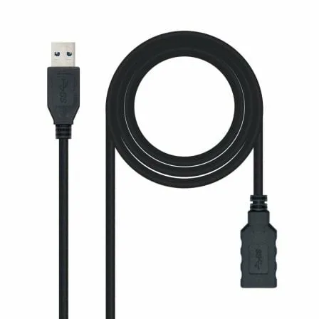 Cable Alargador USB 3.0 Nanocable 10.01.0903-BK/ USB Macho - / USB Hembra/ 3m/ Negro - Imagen 7