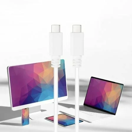 Cable USB 2.0 Tipo-C Nanocable 10.01.2301-L150-W/ USB Tipo-C Macho - USB Tipo-C Macho/ 480Mbps/ 1.5m/ Blanco - Imagen 9