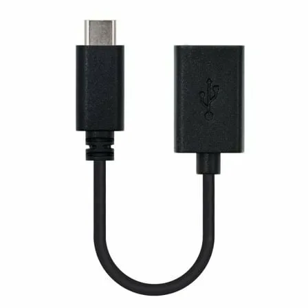 Cable USB 2.0 Tipo-C Nanocable 10.01.2400/ USB Tipo-C Macho - USB Hembra/ 480Mbps/ 15cm/ Negro - Imagen 5