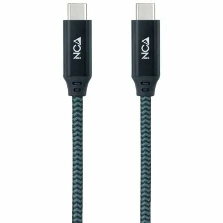 Cable USB 3.2 Nanocable 10.01.4300-COMB/ USB Tipo-C Macho - USB Tipo-C Macho/ Hasta 100W/ 20Gbps/ 50cm/ Gris y Negro - Imagen 8