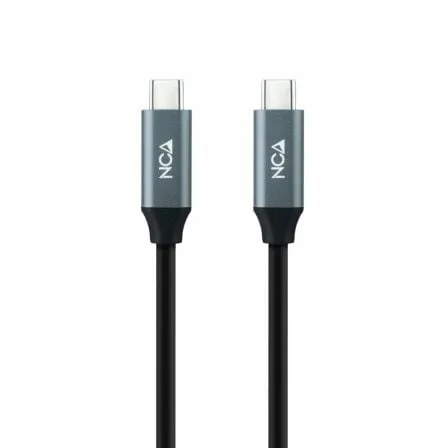 Cable USB 3.2 Tipo-C Nanocable 10.01.4301 5A 100W/ USB Tipo-C Macho - USB Tipo-C Macho/ Hasta 100W/ 20Gbps/ 1m/ Gris y Negro - Imagen 7